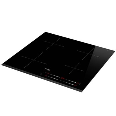 Plaque de cuisson induction 4 foyers Smeg coloris noir l.60 x P.51 x H.4,9 cm