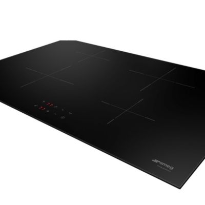 Plaque de cuisson induction 4 foyers Smeg coloris noir l.75 x P.51 x H.5,6 cm