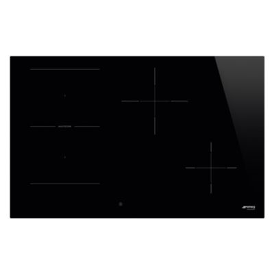 Plaque de cuisson induction 4 foyers Smeg coloris noir l.80 x P.51 x H.5 cm