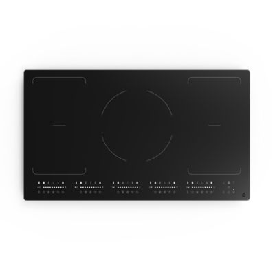 Plaque de cuisson induction 5 foyers GoodHome coloris noir l.90 x P.52 x H.6 cm