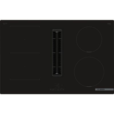 Plaque de cuisson induction avec aspiration intégrée l.75 cm 7400W 4 foyers Bosch