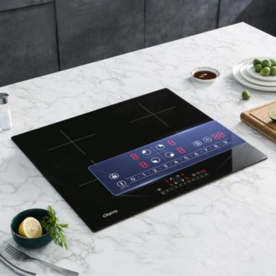 Plaque de cuisson induction encastrable 4 foyers 7200W 59cm 9 puissance boosters minuterie CD4BBIH Ciarra