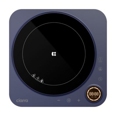 Plaque Induction 1 Foyer 2000W, Plaque À Induction 28Cm Avec Large Coil, Design Compact, 10