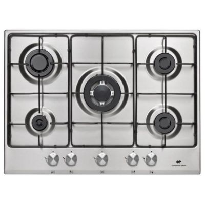 Plaque de Cuisson - Table a GAZ Table 5 foyers CONTINENTAL EDISON - Gaz dont 1 triple couronne inox