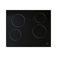 Plaque de cuisson vitrocéramique Cooke & Lewis CLCER60A, 4 foyers