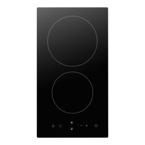 Plaque de cuisson vitrocéramique 2 foyers - coloris noir - l.28,8 x P.52 x H.5,5 cm NN2ZCR30EU