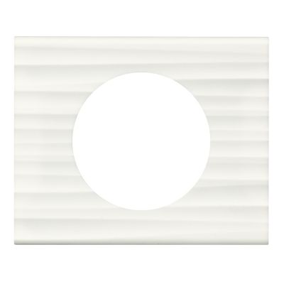 Plaque de finition 1 poste Legrand Céliane 0 690 11 coloris corian® cannelé l.100 x P.9,1 x H.83 mm