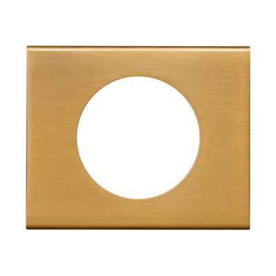 Plaque de finition 1 poste Legrand Céliane 0 691 31 coloris bronze doré l.100 x P.8,5 x H.82 mm