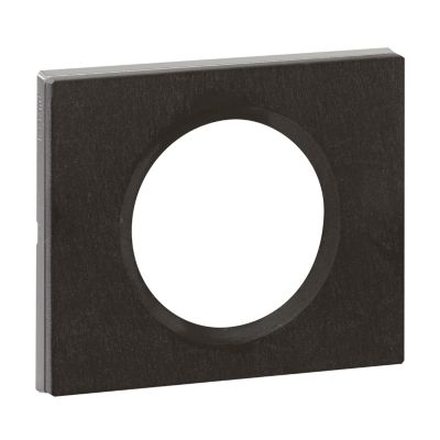 Plaque de finition 1 poste Legrand Céliane 0 693 71 coloris ardoise l.100 x P.8,5 x H.82 mm
