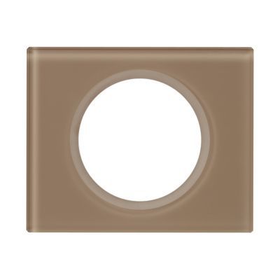 Plaque De Finition 3 Postes Legrand Céliane 0 694 63 Coloris Verre Moka L 242 X P 8 5 X H 82 Mm