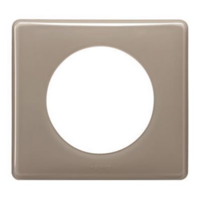 Plaque de finition 1 poste Legrand Céliane 0 988 23 coloris laqué galet l.90 x P.8,5 x H.82 mm