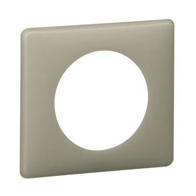 Plaque de finition 1 poste Legrand Céliane 0 988 44 coloris poudré argile l.90 x P.8,5 x H.82 mm