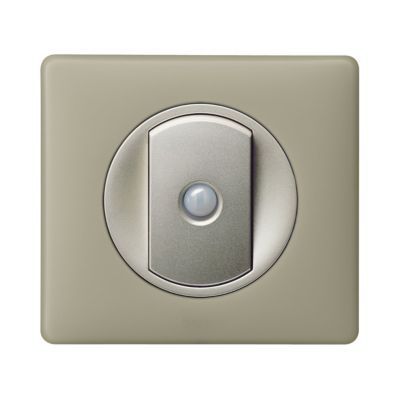 Plaque de finition 1 poste Legrand Céliane 0 988 44 coloris poudré argile l.90 x P.8,5 x H.82 mm