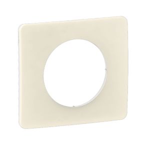 Plaque de finition 1 poste Legrand Céliane blanc amande