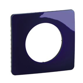 Plaque de finition 1 poste Legrand Céliane CP0321 coloris bleu de four l.90 x P.9 x H.82 mm