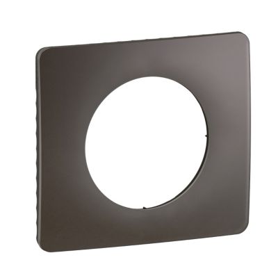 Plaque de finition 1 poste Legrand Céliane CP2501 coloris frêne wengué