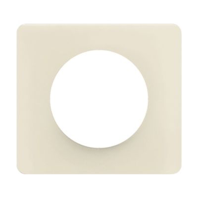 Plaque de finition 1 poste Legrand Céliane CP1121 coloris blanc amande l.90 x P.9 x H.82 mm