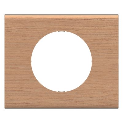 Plaque de finition 1 poste Legrand Céliane CP2401 coloris chêne l.101 x P.9 x H.83 mm