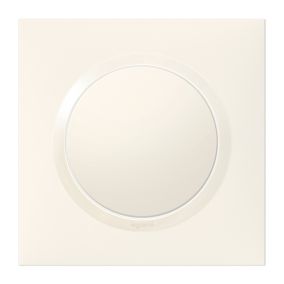 Plaque de finition 1 poste Legrand Dooxie 6 009 01 coloris blanc l.87 x P.10 x H.87 mm