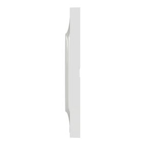 Plaque de finition 1 poste Schneider Electric Odace Styl S520702 coloris blanc l.85 x P.10 x H.85 mm