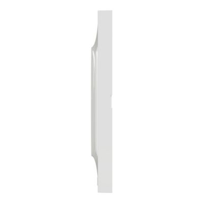 Plaque de finition 1 poste Schneider Electric Odace Styl S52C702 coloris blanc l.85 x P.10 x H.85 mm