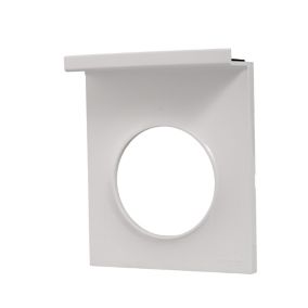 Plaque de finition 1 poste Schneider Electric Odace Styl S52C712 coloris blanc l.85 x P.28 x H.102 mm