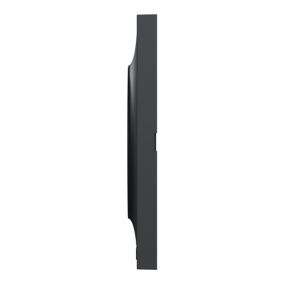 Plaque de finition 1 poste Schneider Electric Odace Styl S540702 coloris anthracite l.85 x P.10 x H.85 mm