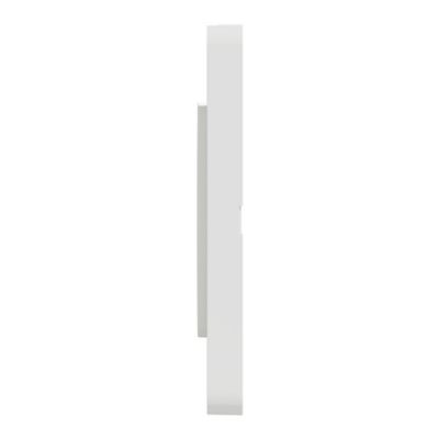 Plaque de finition 1 poste Schneider Electric Odace Touch S520802 coloris blanc l.85 x P.10 x H.85 mm