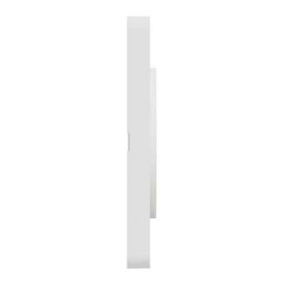 Plaque de finition 1 poste Schneider Electric Odace Touch S520802 coloris blanc l.85 x P.10 x H.85 mm
