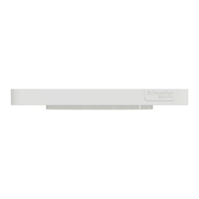 Plaque de finition 1 poste Schneider Electric Odace Touch S52C802 coloris blanc avec liseré blanc l.85 x P.10 x H.85 mm