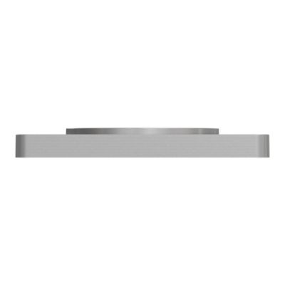 Plaque de finition 1 poste Schneider Electric Odace Touch S530802J coloris aluminium avec liseré aluminium l.85 x P.10 x H.85 mm