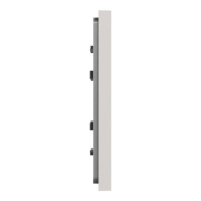 Plaque de finition 1 poste Schneider Electric Unica Déco Essentielle NU600224 coloris gris clair l.88,6 x P.10,25 x H.85 mm