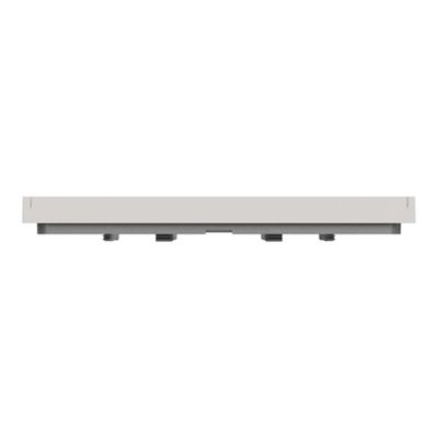 Plaque de finition 1 poste Schneider Electric Unica Déco Essentielle NU600224 coloris gris clair l.88,6 x P.10,25 x H.85 mm