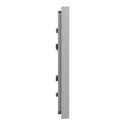 Plaque de finition 1 poste Schneider Electric Unica Déco Essentielle NU600230 coloris aluminium l.88,6 x P.10,25 x H.85 mm