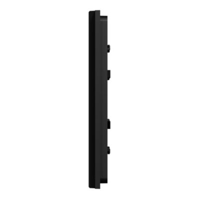 Plaque de finition 1 poste Schneider Electric Unica Déco Signature NU600272 coloris noir l.92 x P.10,25 x H.85 mm
