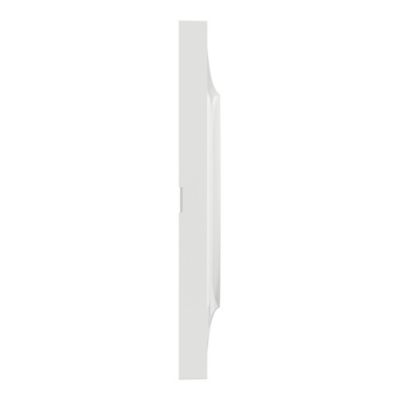 Plaque de finition 2 postes Schneider Electric Odace Styl S520704 coloris blanc l.156 x P.10 x H.85 mm