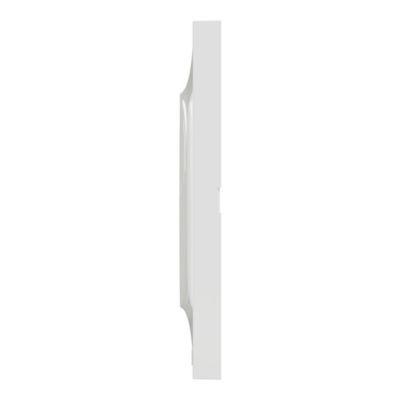 Plaque de finition 2 postes Schneider Electric Odace Styl S52C704 coloris blanc l.156 x P.10 x H.85 mm