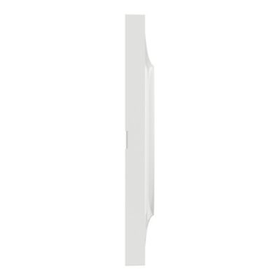 Plaque de finition 2 postes Schneider Electric Odace Styl S52C704 coloris blanc l.156 x P.10 x H.85 mm