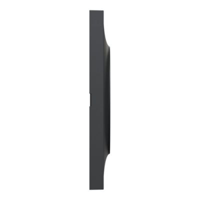 Plaque de finition 2 postes Schneider Electric Odace Styl S540704 coloris anthracite l.156 x P.10 x H.85 mm