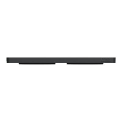 Plaque de finition 2 postes Schneider Electric Odace Touch S540804 coloris anthracite l.156 x P.10 x H.85 mm