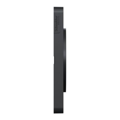 Plaque de finition 2 postes Schneider Electric Odace Touch S54C804 coloris anthracite avec liseré anthracite l.156 x P.10 x H.85 mm
