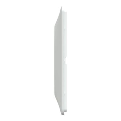 Plaque de finition 2 postes Schneider Electric Ovalis S320704 coloris blanc l.158 x P.10 x H.87 mm