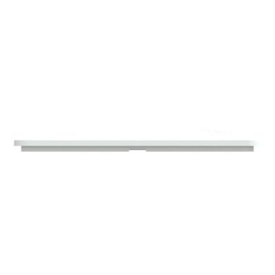 Plaque de finition 2 postes Schneider Electric Ovalis S320724 coloris blanc l.87 x P.10 x H.158 mm