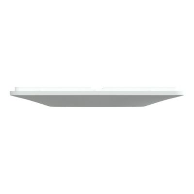Plaque de finition 2 postes Schneider Electric Ovalis S320724 coloris blanc l.87 x P.10 x H.158 mm