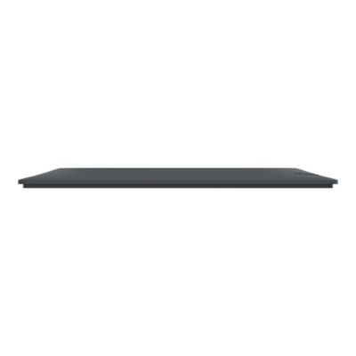 Plaque de finition 2 postes Schneider Electric Ovalis S340704 coloris anthracite l.158 x P.10 x H.87 mm