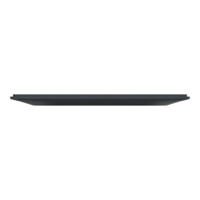 Plaque de finition 2 postes Schneider Electric Ovalis S340704 coloris anthracite l.158 x P.10 x H.87 mm