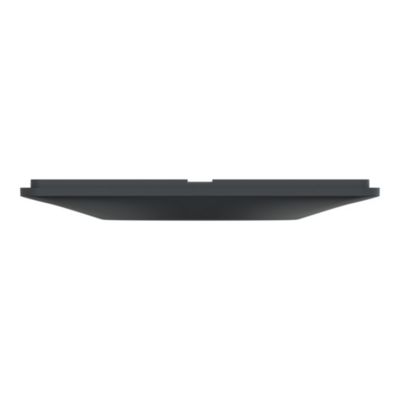 Plaque de finition 2 postes Schneider Electric Ovalis S340724 coloris anthracite l.87 x P.10 x H.158 mm