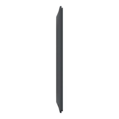 Plaque de finition 2 postes Schneider Electric Ovalis S340724 coloris anthracite l.87 x P.10 x H.158 mm