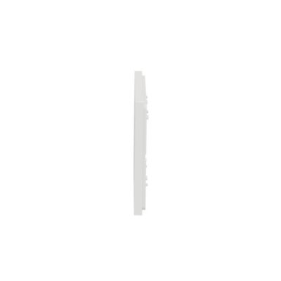 Plaque de finition 2 postes Schneider Electric Unica Déco Essentielle NU600418 coloris blanc l.159,6 x P.10,25 x H.85 mm