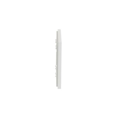 Plaque de finition 2 postes Schneider Electric Unica Déco Essentielle NU600418 coloris blanc l.159,6 x P.10,25 x H.85 mm
